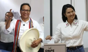 Elecciones en Perú: Con el 17 % escrutado, Fujimori logra 52,4 % de los votos válidos y Sánchez el 47,5 %